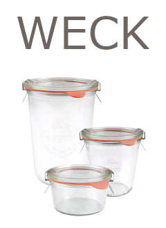 Vente en gros, Grossiste bocaux WECK, palette, coucercles en verre, joints et clips