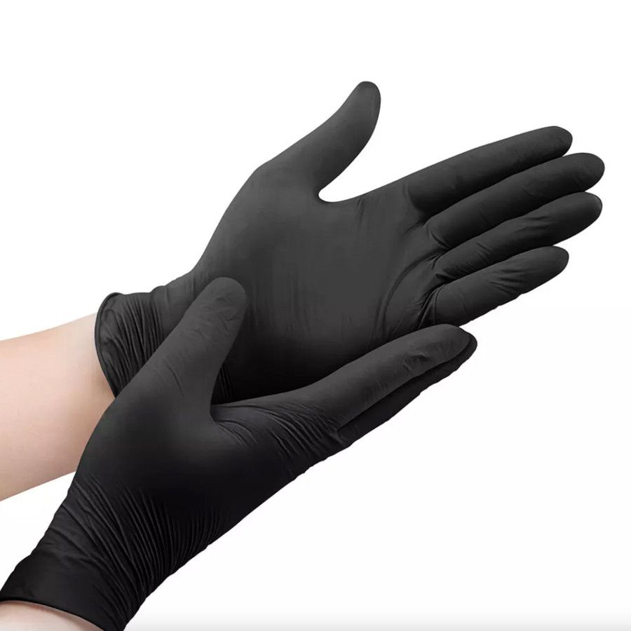Black cooking gloves, hypoallergenic